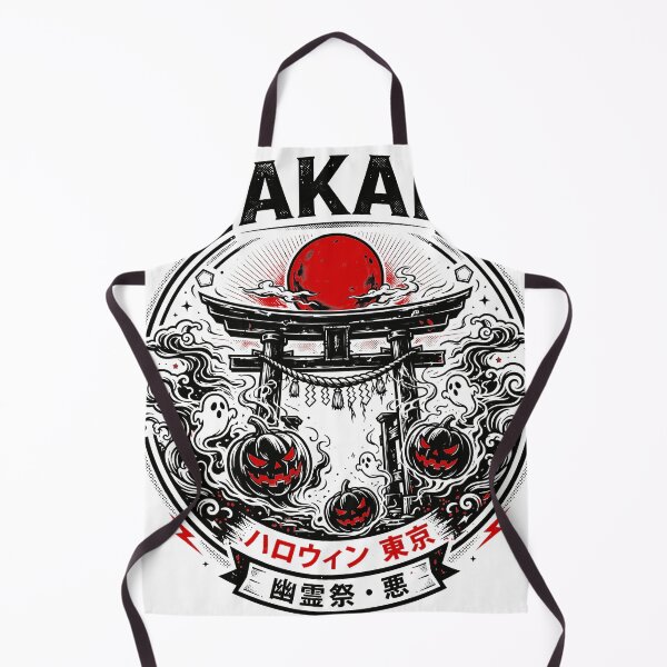 Item preview, AKAI Halloween Tokyo - Japanese Torii Gate, Red Moon, Pumpkins, Yokai and Ghosts designed and sold by Tsuiho_art.