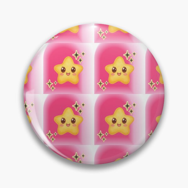 Item preview, Cute Kawaii Star Pink Aura Seamless Pattern designed and sold by RAJASWARSTORE.