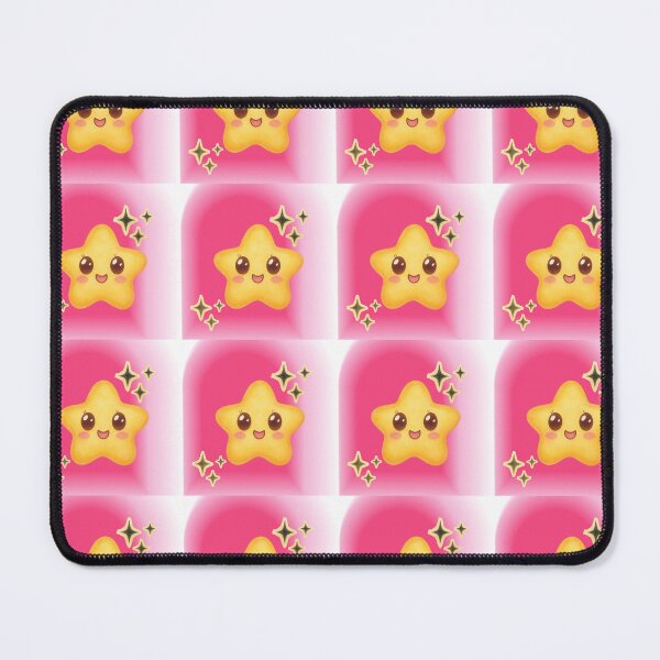 Item preview, Cute Kawaii Star Pink Aura Seamless Pattern designed and sold by RAJASWARSTORE.