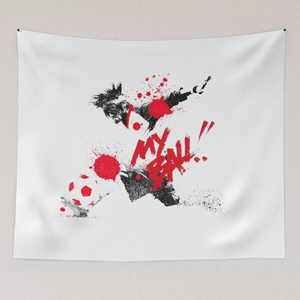 Item preview, Aggressive Soccer Player Sliding Tackle Urban Stencil designed and sold by EdvvinStudios.