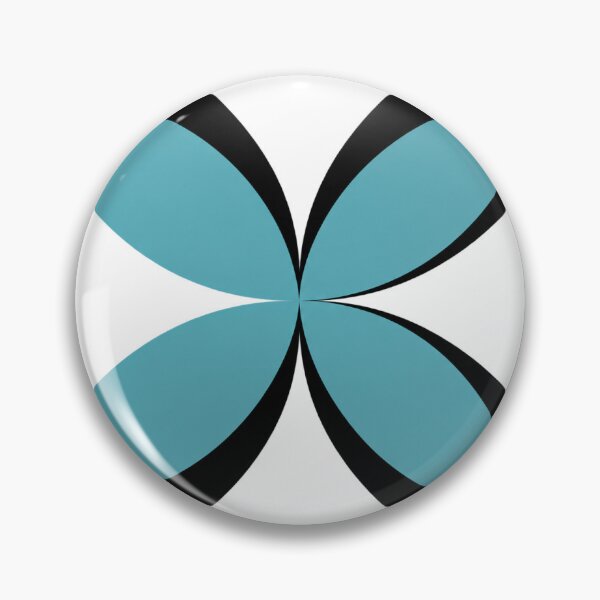 Item preview, Teal and Black Geometric Petals designed and sold by DOCHEC.