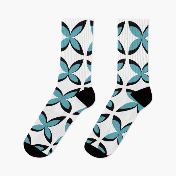 Item preview, Teal and Black Geometric Petals designed and sold by DOCHEC.