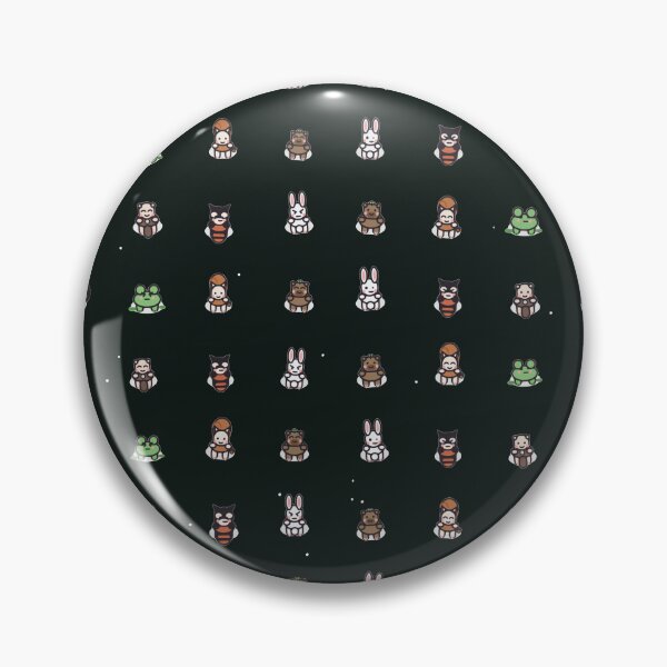 Item preview, Cute Sploot Squad Animal Micro Icon Kawaii Animal Grid Seamless Pattern designed and sold by KungPowUnicorn.