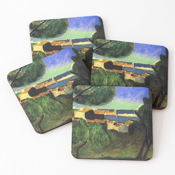 Item preview, Landscape at collioure iii 1907 designed and sold by VeilOfPigments.