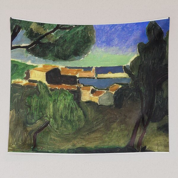 Item preview, Landscape at collioure iii 1907 designed and sold by VeilOfPigments.