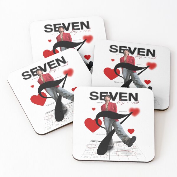 Item preview, Jungkook Seven Days A Week Calendar Graphic designed and sold by moamaxshop.