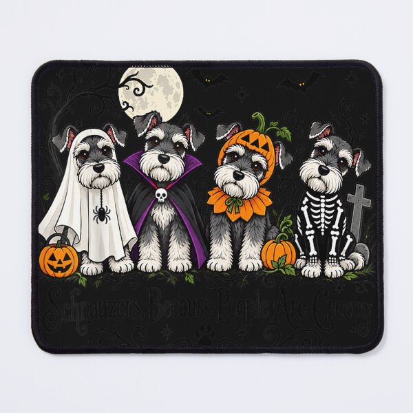 Item preview, Schnauzers Because People are Creepy Halloween Dog Costume designed and sold by matnguc1.