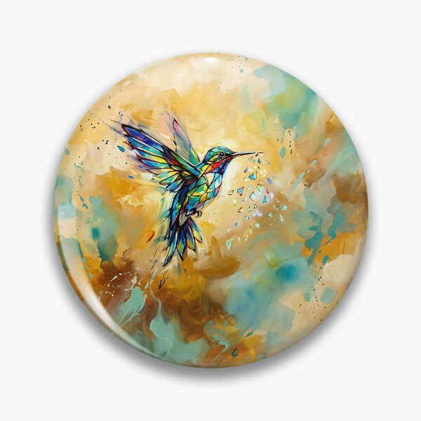 Item preview, Hummingbird Stained Glass Courier designed and sold by PictoVibe.