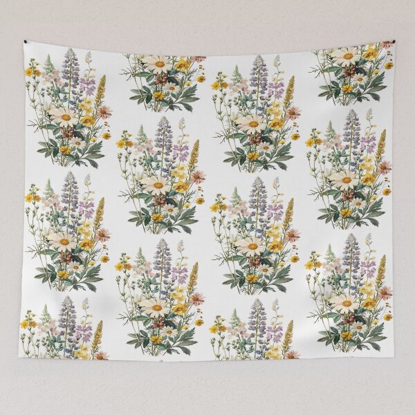 Item preview, A Colorful and Elegant Wildflowers Nature's Floral in a Lush Garden Botanical Artistry Flower Garden Digital Illustration designed and sold by Matt_Smith.