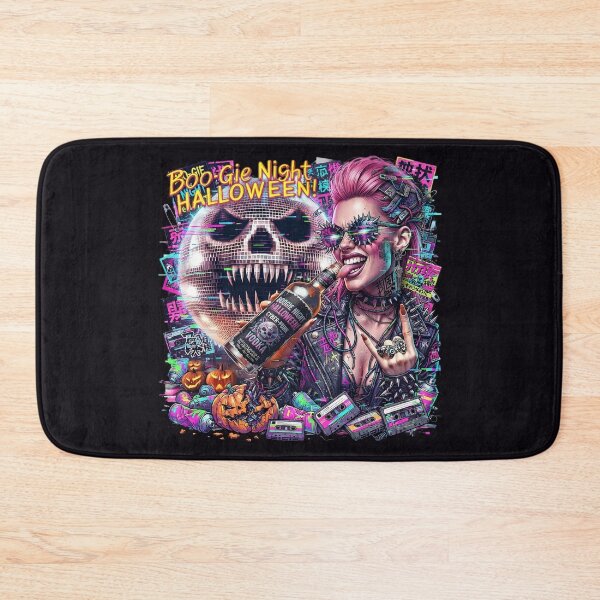 Item preview, Halloween Cyberpunk Vodka Skull Disco Girl designed and sold by Voodoo Store Paranormal Collections.