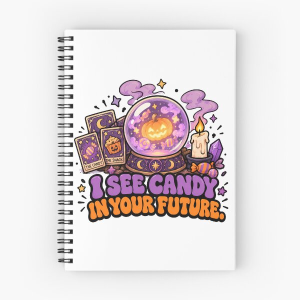 Item preview, Groovy Retro Fortune Teller Ghost - I See Candy In Your Future designed and sold by ianm1028.