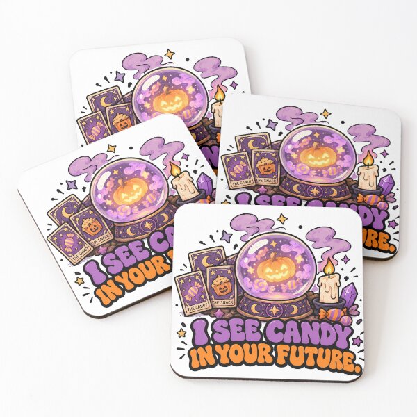 Item preview, Groovy Retro Fortune Teller Ghost - I See Candy In Your Future designed and sold by ianm1028.