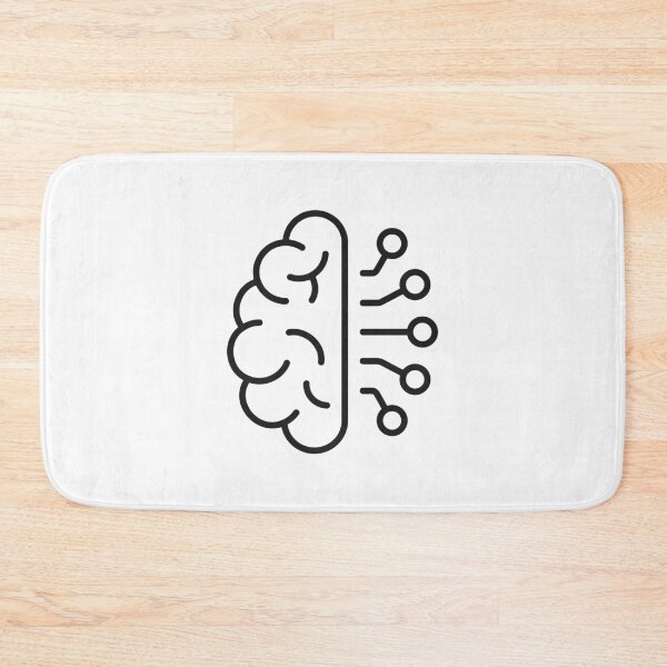Item preview, Artificial Intelligence Brain Line Icon designed and sold by VectorForge Studio.