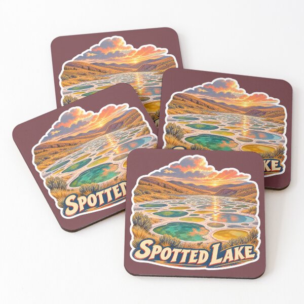 Item preview, Spotted Lake British Columbia Mineral Landscape Travel Print designed and sold by PinUpPizzazz.