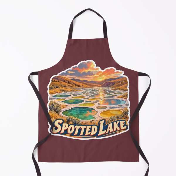 Item preview, Spotted Lake British Columbia Mineral Landscape Travel Print designed and sold by PinUpPizzazz.