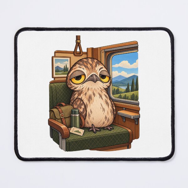 Item preview, Traveling Potoo Bird Adventure | Cute Sleepy Owl Wildlife Traveler designed and sold by MrDev.