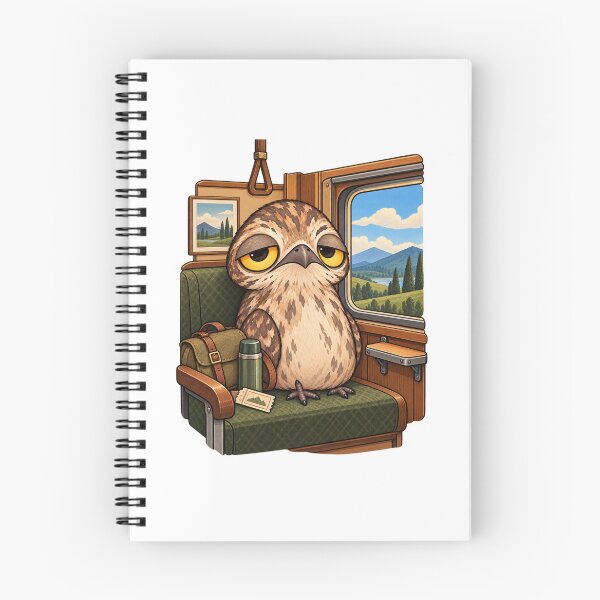 Item preview, Traveling Potoo Bird Adventure | Cute Sleepy Owl Wildlife Traveler designed and sold by MrDev.