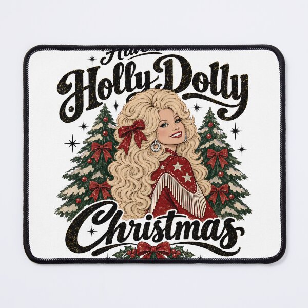 Item preview, Funny Christmas Tshirts Have A Holly Dolly Christmas Dolly Parton Country Music designed and sold by welshverniceABC.