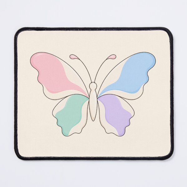 Item preview, Minimalist Pastel Butterfly – Pink Blue Mint Lavender designed and sold by HO•Designs.