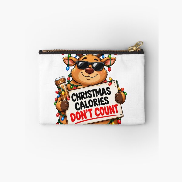 Item preview, Christmas Calories Don't Count Funny Reindeer Design designed and sold by Kenzie & Co.