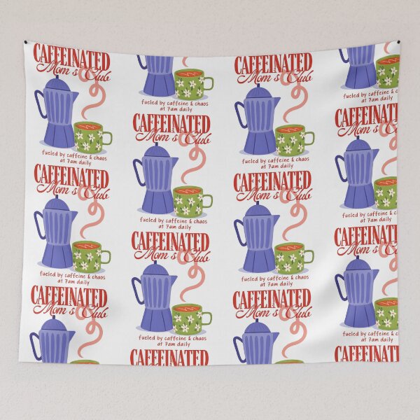 Item preview, Caffeinated Mom's Club Fueled by Chaos Daily designed and sold by cerima.
