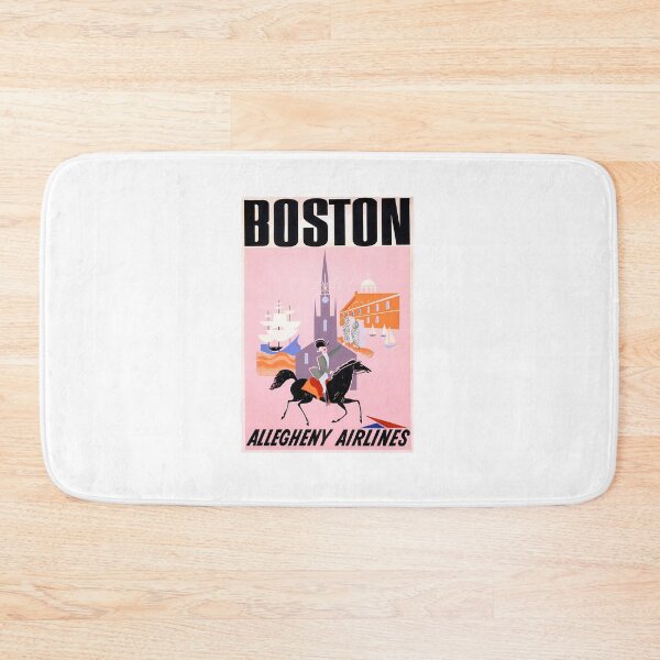 Item preview,  Vintage Boston Ad - Allegheny Airlines - Mayflower Ship And Faneuil Hall designed and sold by Damiantg.