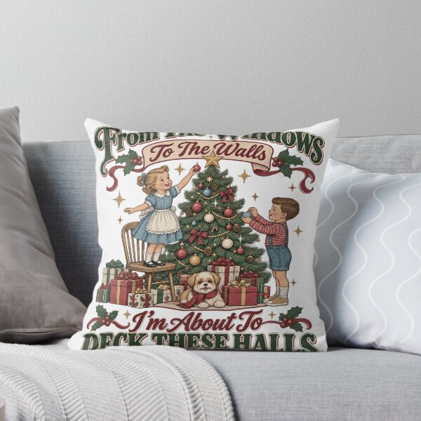 Item preview, Funny Christmas Tshirts From The Windows To The Walls I'm About To Deck These Halls Women's Holiday Party Christmas Gift designed and sold by welshverniceABC.