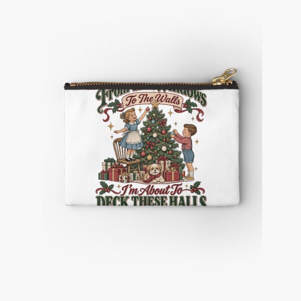 Item preview, Funny Christmas Tshirts From The Windows To The Walls I'm About To Deck These Halls Women's Holiday Party Christmas Gift designed and sold by welshverniceABC.