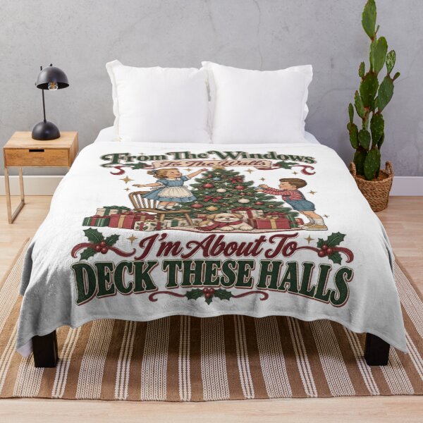 Item preview, Funny Christmas Tshirts From The Windows To The Walls I'm About To Deck These Halls Women's Holiday Party Christmas Gift designed and sold by welshverniceABC.