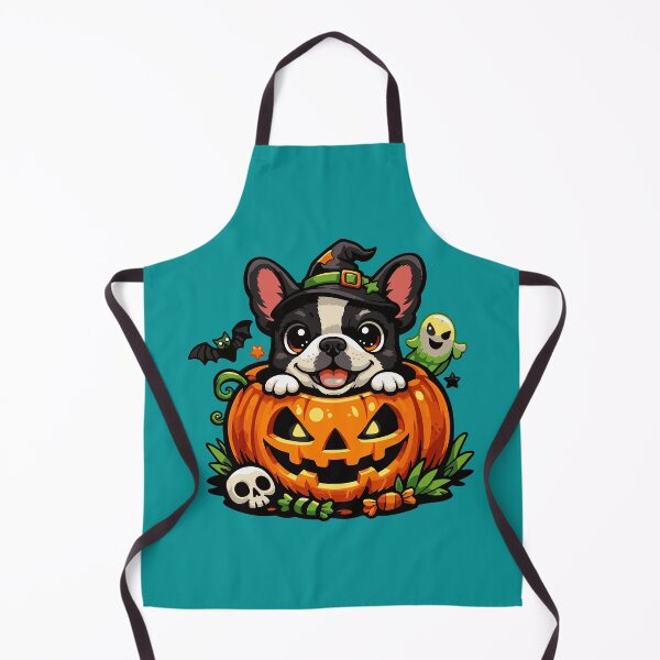 Item preview, Cute Halloween Boston Terrier Pumpkin – Spooky Witch Dog Autumn Gift designed and sold by ُEldalal-Design.