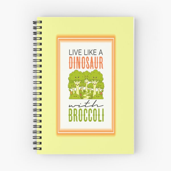 Item preview, Live Like A Dinosaur… (Orange on Green) designed and sold by PawsitiveMum3.