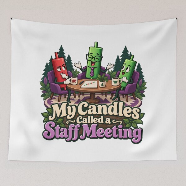 Item preview, My Candles Called a Staff Meeting Market Humor designed and sold by Bikivuno.