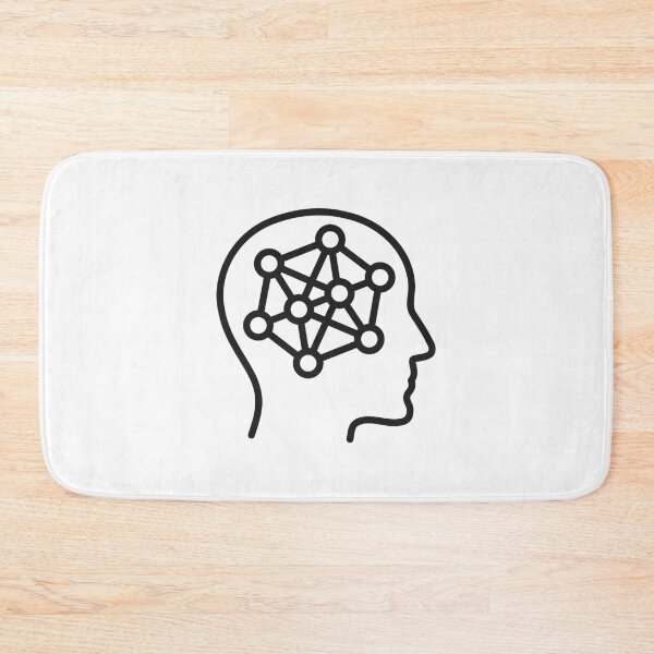 Item preview, Neural Network Brain Line Icon designed and sold by VectorForge Studio.