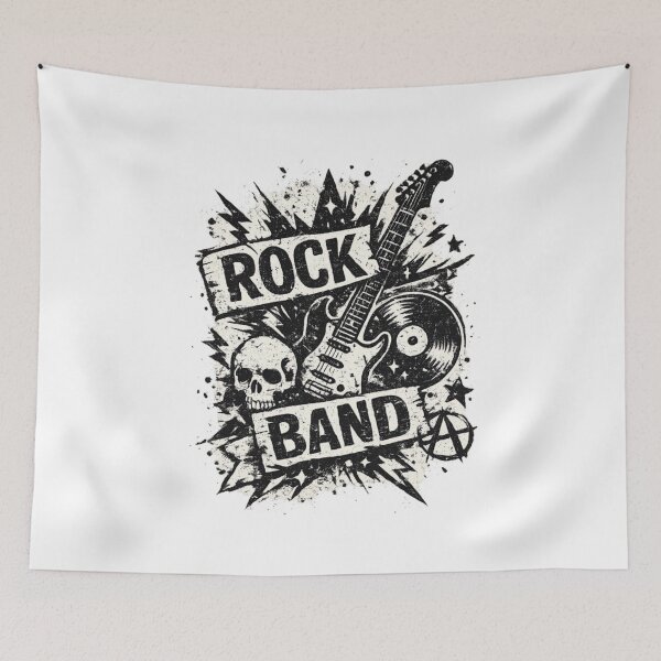 Item preview, grunge retro band emblem designed and sold by WendyOwen46.