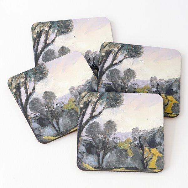 Item preview, Landscape with olive trees 1918 designed and sold by VeilOfPigments.