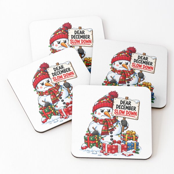 Item preview, Dear December Slow Down Funny Snowman Design designed and sold by Kenzie & Co.