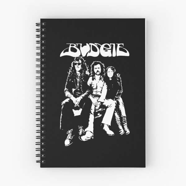 Item preview, Budgie Black White Heavy Rock Portrait designed and sold by richardlorenzo.