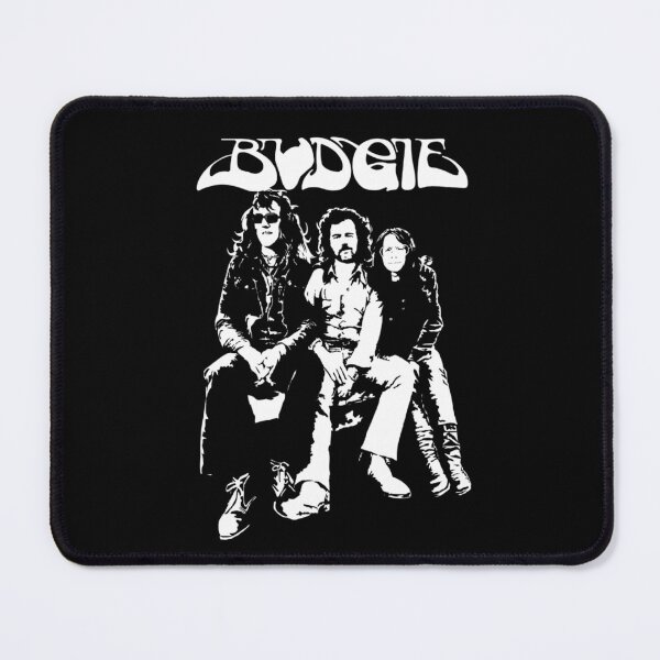 Item preview, Budgie Black White Heavy Rock Portrait designed and sold by richardlorenzo.