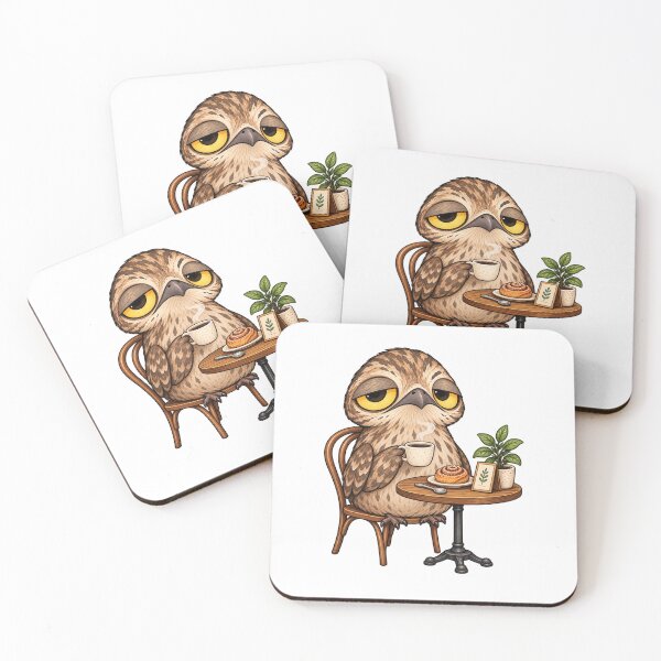 Item preview, Cute Potoo Coffee Bird | Funny Sleepy Nocturnal Bird Coffee Lover designed and sold by MrDev.