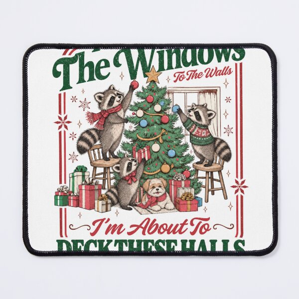 Item preview, Funny Christmas Tshirts From The Windows To The Walls I'm About To Funny Racoon Christmas Vintage Christmas designed and sold by welshverniceABC.