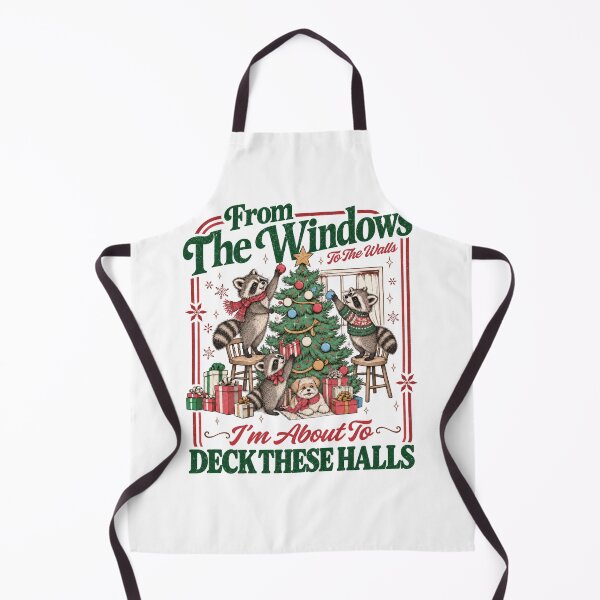 Item preview, Funny Christmas Tshirts From The Windows To The Walls I'm About To Funny Racoon Christmas Vintage Christmas designed and sold by welshverniceABC.