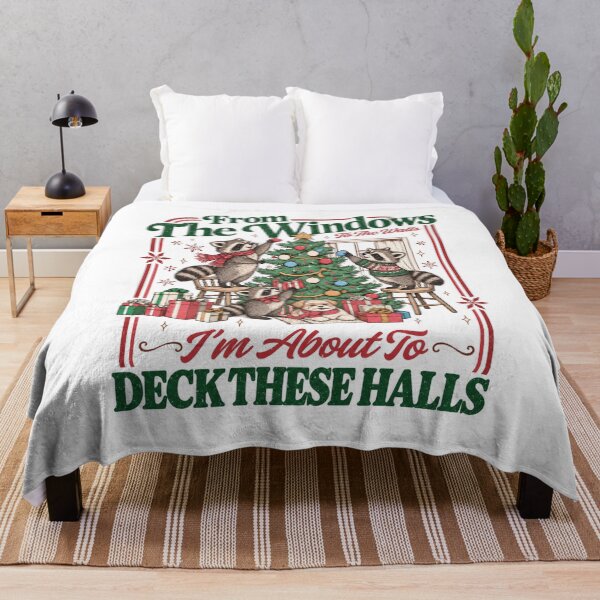 Item preview, Funny Christmas Tshirts From The Windows To The Walls I'm About To Funny Racoon Christmas Vintage Christmas designed and sold by welshverniceABC.