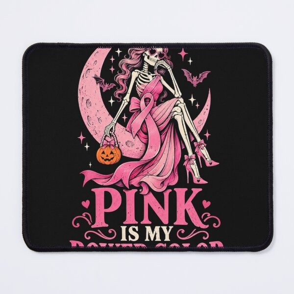 Item preview, Halloween Skeleton Women Breast Cancer Shirt Pink is Power Long Sleeve designed and sold by matnguc1.