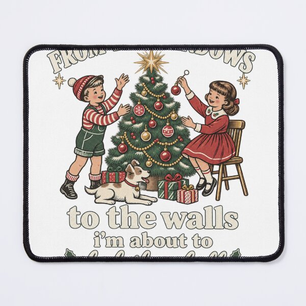 Item preview, Funny Christmas Tshirts From The Windows To The Walls I'm About To Womens Christmas Christmas Vintage Christmas designed and sold by welshverniceABC.
