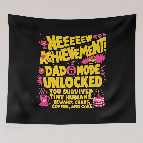 Item preview, Dad Mode Unlocked Achievement Funny New Parent Gift designed and sold by Tattiana02ac.