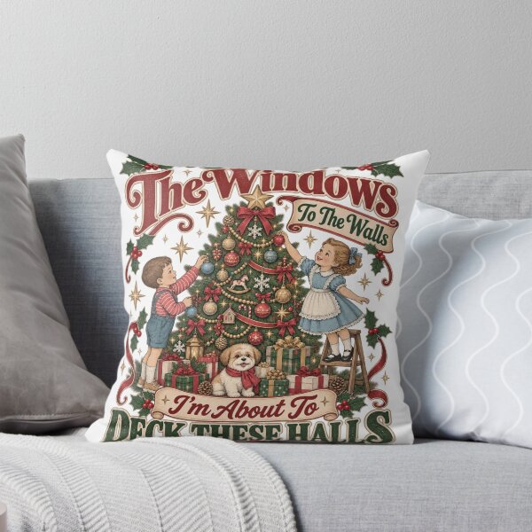 Item preview, Funny Christmas Tshirts From The Windows To The Walls I'm About To Deck These Halls Women's Holiday Party Christmas Gift designed and sold by welshverniceABC.