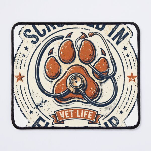 Item preview, Funny Vet Tech Scrubbed In Furred Up T-Shirt designed and sold by Worn and Witty.