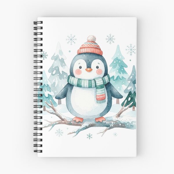 Item preview, Cozy Kawaii Watercolor Penguin designed and sold by ZyVoAli.