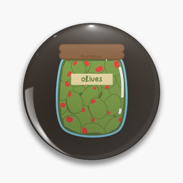 Item preview, olive pickle jar designed and sold by fluffyfamcraft.