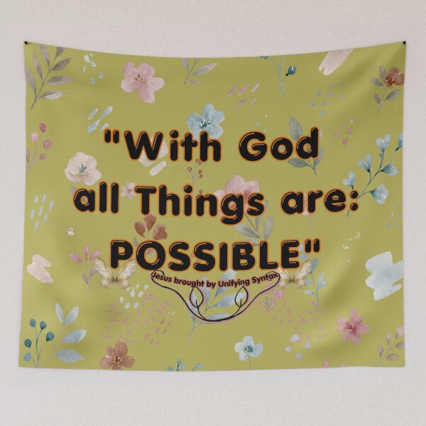 Item preview, With God All Things Are Possible - Inspirational Minimalist Items designed and sold by UnifyingSyntax.